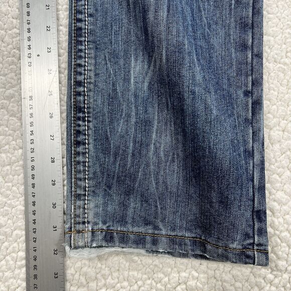 Departed Beach Blvd Slim Straight Jeans 38x32 (Actual 37x32) Streetwear Y2K - Picture 14 of 16